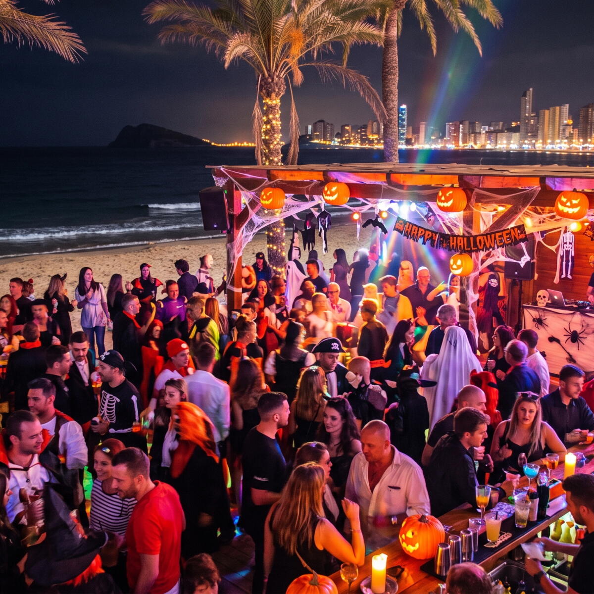 &iquest;D&oacute;nde celebrar la mejor fiesta de Halloween 2026 en Benidorm frente al mar?